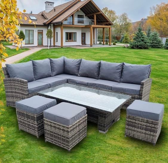 Crafted Style Luxurious Retreat Outdoor Sofa